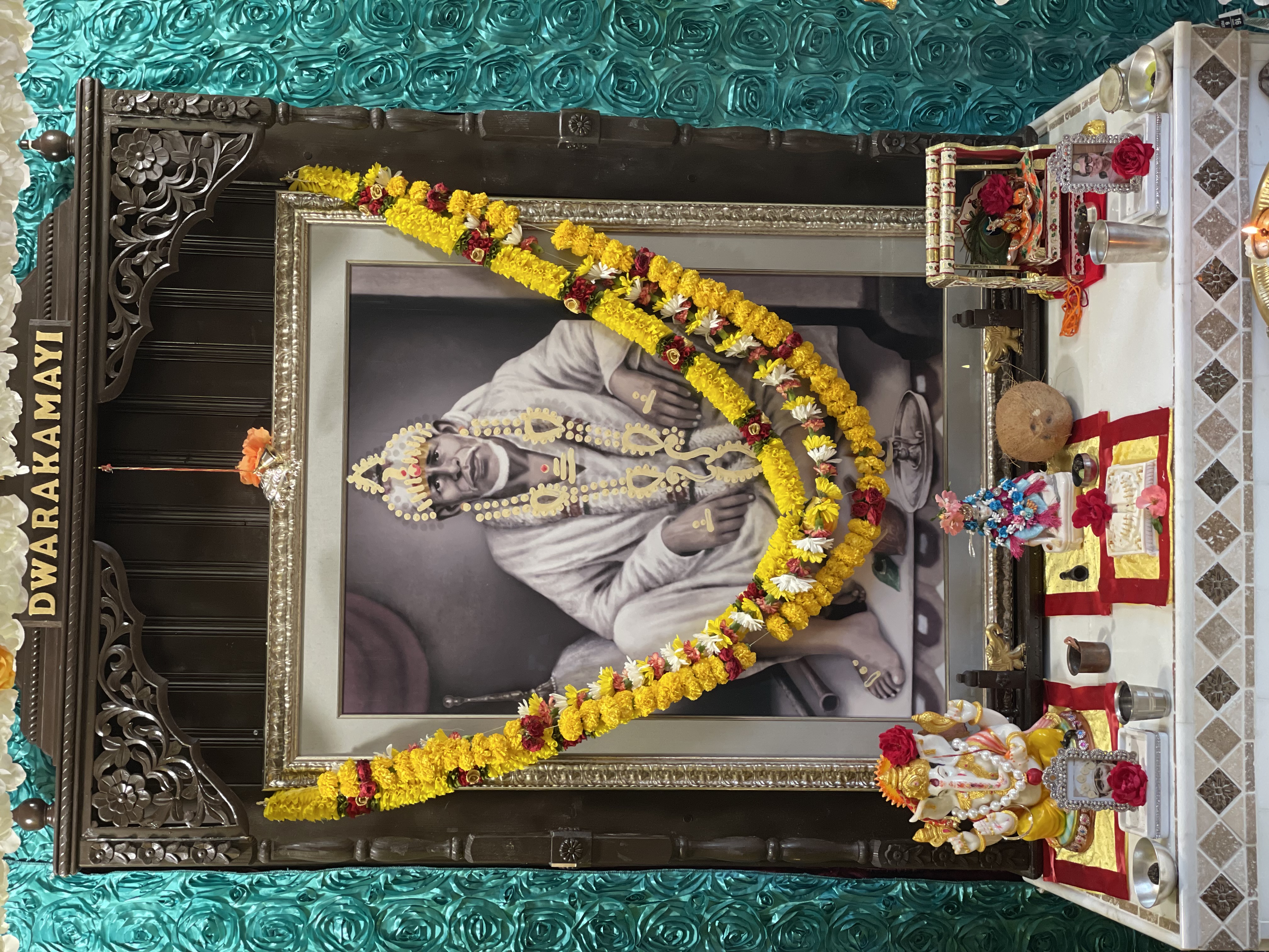 Sai Baba at Dwarakamayi